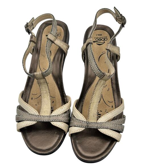 Abeo Women's Tan Black Bio System Georgi Sandals Size 6.5 - Picture 3 of 8